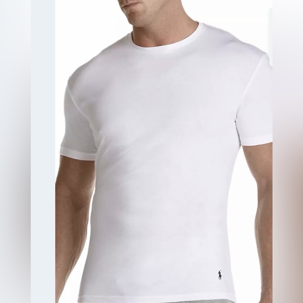POLO RALPH LAUREN Polo Ralph Lauren Cotton Crew Neck Undershirt (2-Pack) 1XT